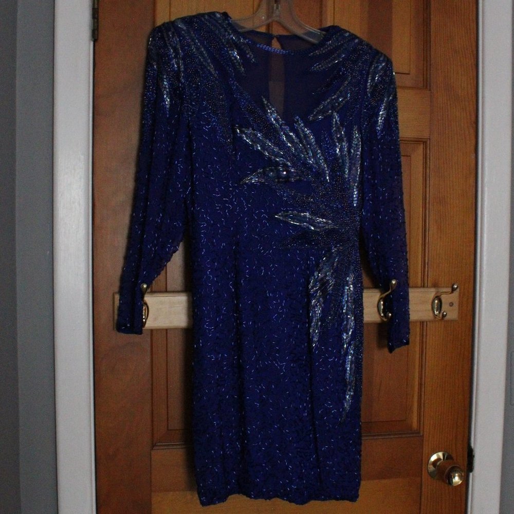 A.J. Bari Petites Detailed Dress
